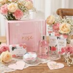 Luxurious Rose-Scented Spa Gift Set for Women - 5 Pieces - Image 3