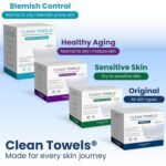 Clean Skin Club XL Face Towels: 100% Biobased, Eczema-Friendly - Image 4