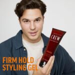 American Crew Men's Gel: Strong Hold, High Shine, Non-Flaking - Image 2