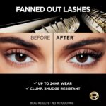 L'Oreal Paris Panorama Mascara: Volumizing, Lengthening, Smudge-Resistant Black 0.33 Fl Oz - Image 3