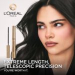 L'Oréal Telescopic Carbon Black Mascara for Lengthy Lashes - Image 4