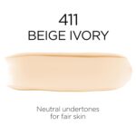 L'Oreal Infallible 32HR Lightweight Foundation, 411 Beige Ivory. - Image 4