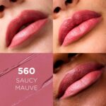 L'Oreal Paris Saucy Mauve Hydrating Satin Lipstick with Argan Oil - Image 2