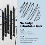 e.l.f. No Budge Eyeliner: Creamy, Bold, Waterproof, Vegan Black. - Image 3
