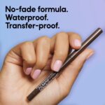 Almay Smudge-Proof Waterproof Eyeliner Pencil with Sharpener, Black - Image 4