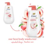 Dove 24hr Rebalance Body Wash: Peach & Rice Milk Essence - Image 3