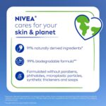 NIVEA White Peach & Jasmine Nourishing Body Wash, 20 Fl Oz - Image 5