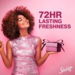 Secret Fresh Antiperspirant: 72hr Odor Protection, Champagne Blush Scent - Image 2