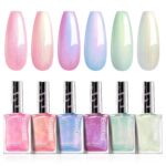 Beetles Mermaid Glow Nail Polish Set: 6 Shimmering Shades - Image 5