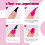 Beetles Raspberry Kiss HEMA-Free Hot Pink Gel Nail Polish 15ML - Image 6