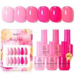 Beetles Summer Pink Gel Polish Set: 6 Colors, Long-Lasting - Image 7