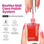 Fast-Drying Red Nail Polish - No UV Needed, 15ml - Image 2