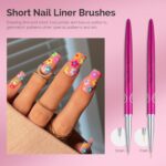 MelodySusie 5-Piece Nail Art Liner Brush Set for Precision Design - Image 3