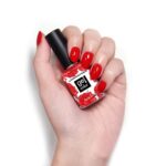 LONDONTOWN UV/LED Gel Nail Polish - Shiny Shimmery Red Orange - Image 2