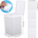 200 Cotton Pads with Dispenser for Nail and Eyelash Care - Image 2