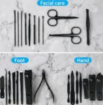 MINKINH 26-Piece Professional Manicure Set in Luxurious Travel Case - Image 3