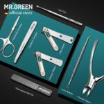 MR.GREEN Stainless Steel Nail Care Set in Gray Case - Image 4