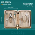 MR.GREEN Stainless Steel Nail Care Set in Gray Case - Image 5