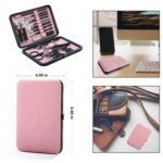 18-Piece Professional Stainless Steel Manicure Set in Pink - Image 2