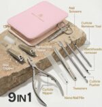 9-in-1 Professional Nail Care Set in Pink - Perfect Gift - Image 2