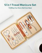 Professional 12-Piece Nail Care Set with Travel Case - Image 2
