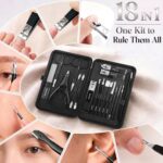 18-Piece Professional Manicure and Pedicure Set with Travel Case - Image 4