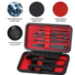 Professional 10-in-1 Nail Care Kit with Leather Case - Image 3
