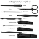 Professional 10-in-1 Nail Care Kit with Leather Case - Image 5