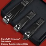Men's Professional Nail Grooming Kit with Travel Case - Image 3