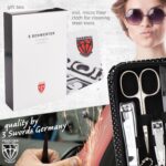 8-Piece German Manicure Set in Black Leather Case - Image 5