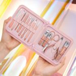 FAMILIFE 13-Piece Professional Nail Kit in Portable Pink Case - Image 5