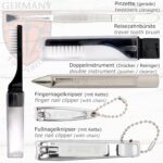 Premium 10-Piece Manicure Pedicure Set in Leather Case - Image 3