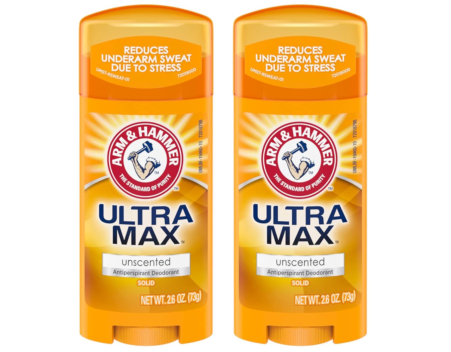 ARM & HAMMER ULTRAMAX Unscented Anti-Perspirant Deodorant (2-Pack) ARM & HAMMER ULTRAMAX Anti-Perspirant Deodorant Solid Unscented 2.60 oz (Pack of 2)