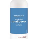 Amazon Basics Soft & Sleek Anti-Frizz Conditioner for Dry or Damaged Hair with Argan Oil & Silk Proteins, 28 Fluid Ounce