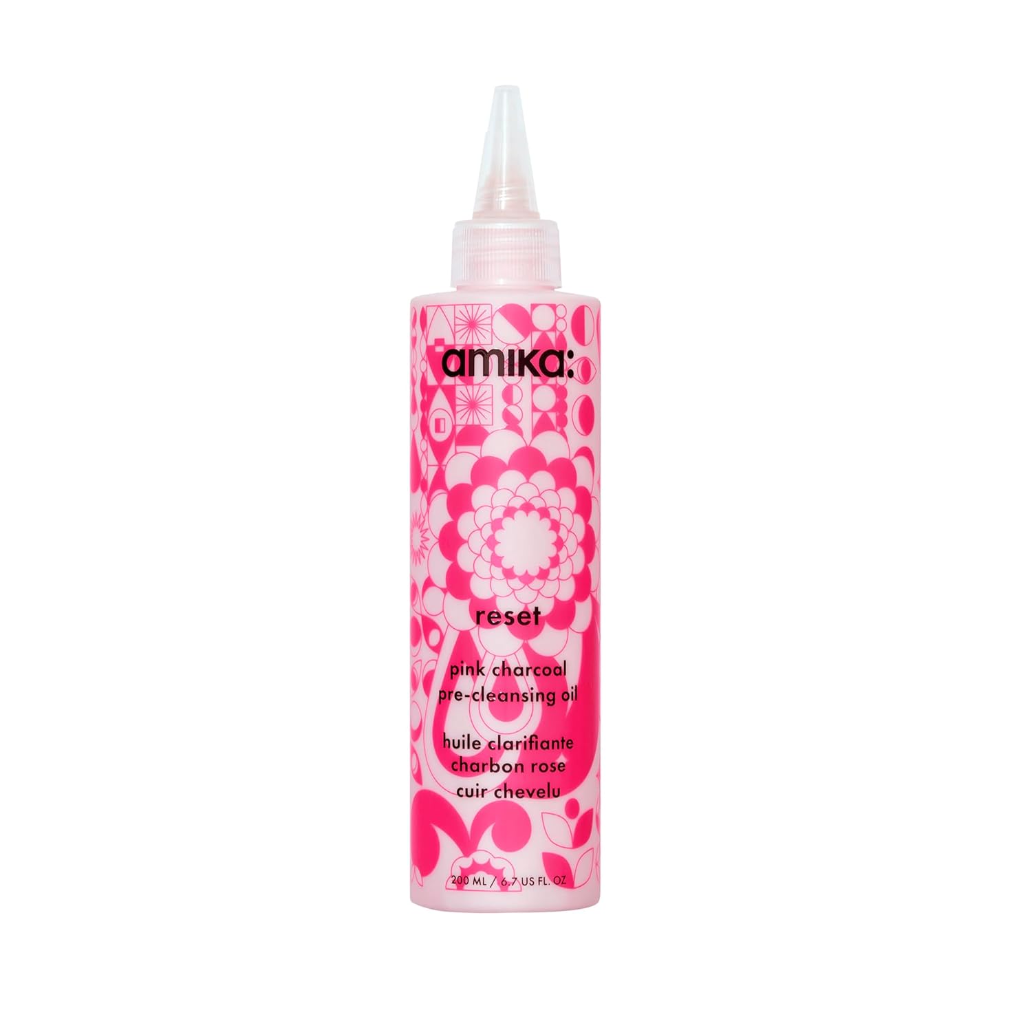 Amika Reset Pink Charcoal Scalp Cleansing Oil, 6.7 oz. Amika Reset Pink Charcoal Scalp Cleansing Oil Unisex 6.7 oz (Pack of 1)