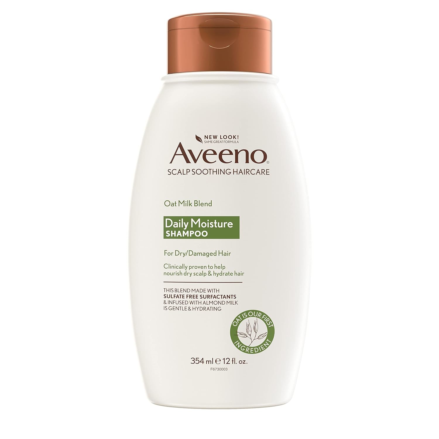 Aveeno Oat Milk Shampoo: Moisturizing & Color Safe Formula. Aveeno Farm-Fresh Oat Milk Sulfate-Free Shampoo with Colloidal Oatmeal & Almond Milk, Moisturizing Shampoo for All Hair Types, Safe for Color-Treated Hair, Paraben & Dye-Free, 12 Fl Oz