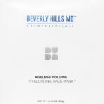 Beverly Hills MD Ageless Volume Hyaluronic Face Mask- Reduce Appearance of Wrinkles, Anti Aging Formula for Plump, Moisturized Skin- 8 Pack- Hydrating & Firming Gentle Sheet Mask