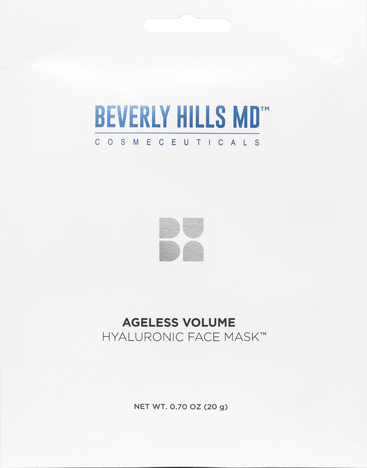 Beverly Hills MD Ageless Volume Mask: Hydrate, Firm, Reduce Wrinkles. Beverly Hills MD Ageless Volume Hyaluronic Face Mask- Reduce Appearance of Wrinkles, Anti Aging Formula for Plump, Moisturized Skin- 8 Pack- Hydrating & Firming Gentle Sheet Mask