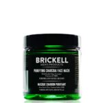 Brickell Men's Purifying Charcoal Face Mask Skin Care Product, Activated Charcoal Facial Mask With Detoxifying Kaolin Clay, Hyaluronic Acid, and Activated Charcoal, 4 Ounce, Unscented