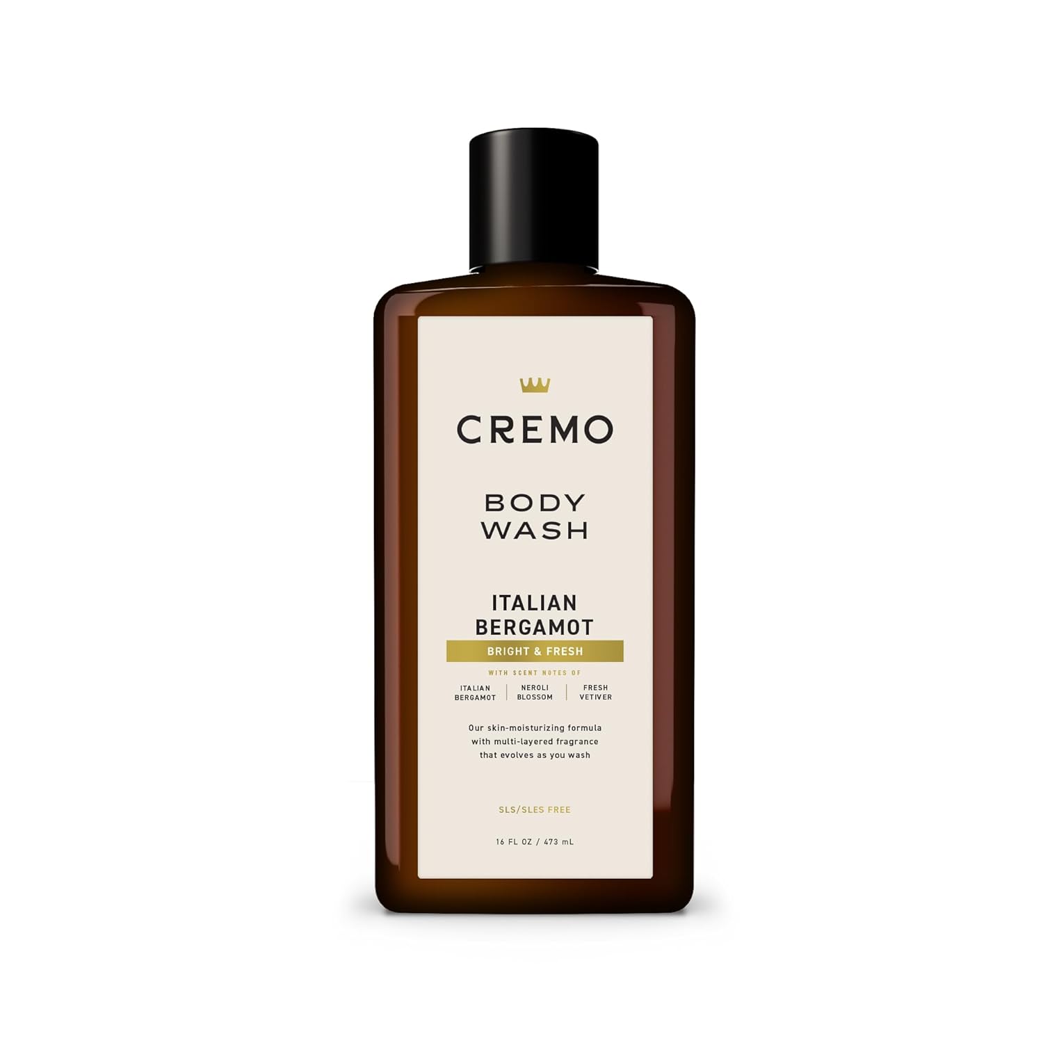 Cremo Italian Bergamot Body Wash for Men, 16 Fl Oz Cremo Body Wash for Men, Rich-Lathering Italian Bergamot, 16 Fl Oz