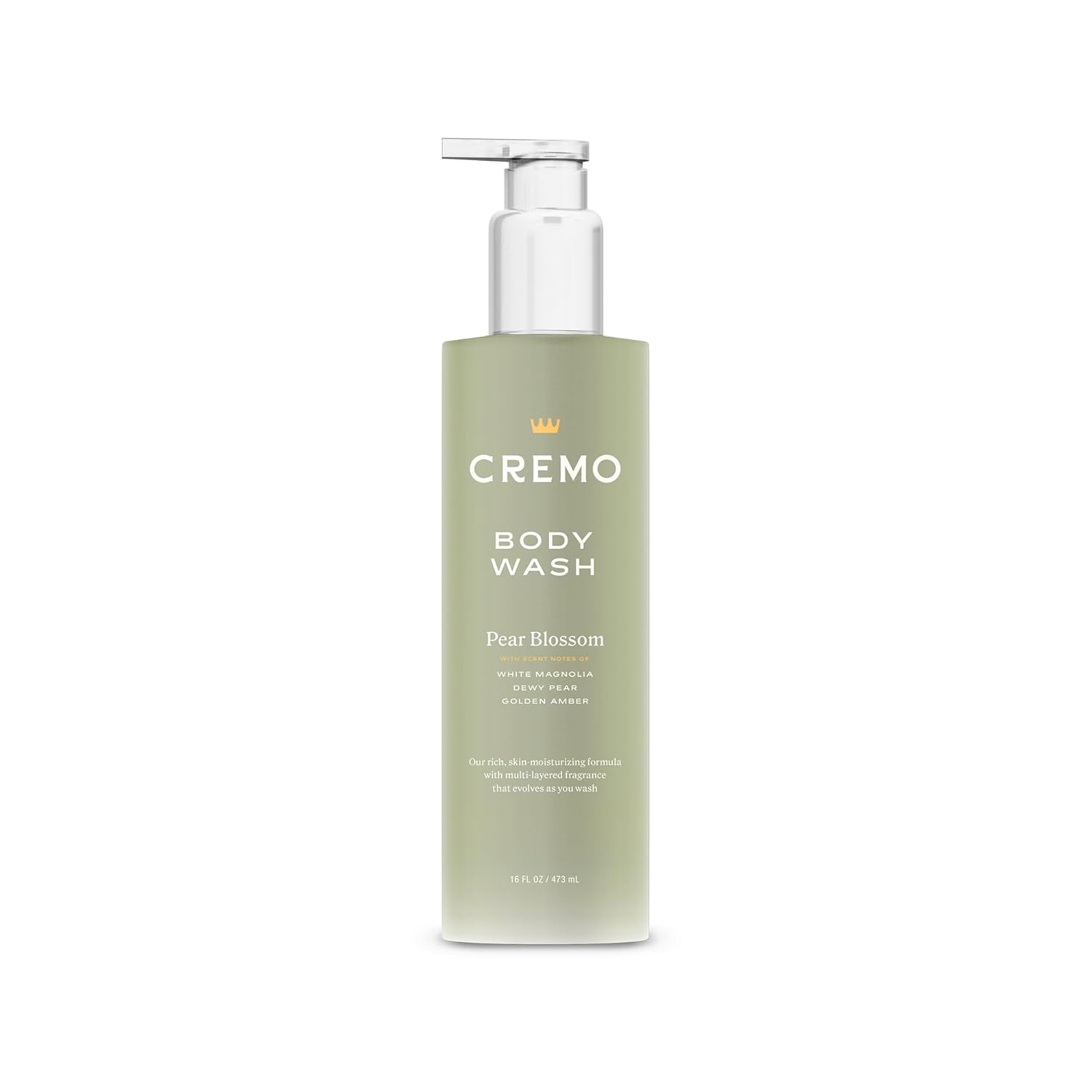 Cremo Pear Blossom Body Wash: Moisturizing Floral Elegance, 16 Fl Cremo Pear Blossom Skin Moisturizing Body Wash for Women, Notes of Delicate Petals of Pear Blossoms, 16 Fl Oz
