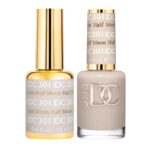 DND Gel Polish Set, Gray Collection, UV/LED GelPolish and Air Dry Nail Lacquer, Matching Chip-Free Polish Duo, 0.5 Fl Oz Each