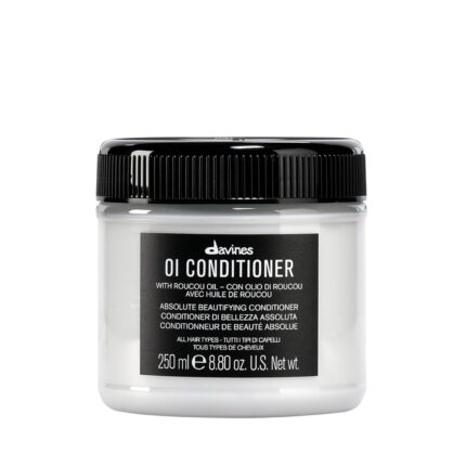 Davines OI Conditioner, Rich Creamy Hydrating Conditioner for All Hair Types - Accelerates Drying, Protects Structure & Adds Shine with Antioxidant Roucou Oil - Softens & Detangles