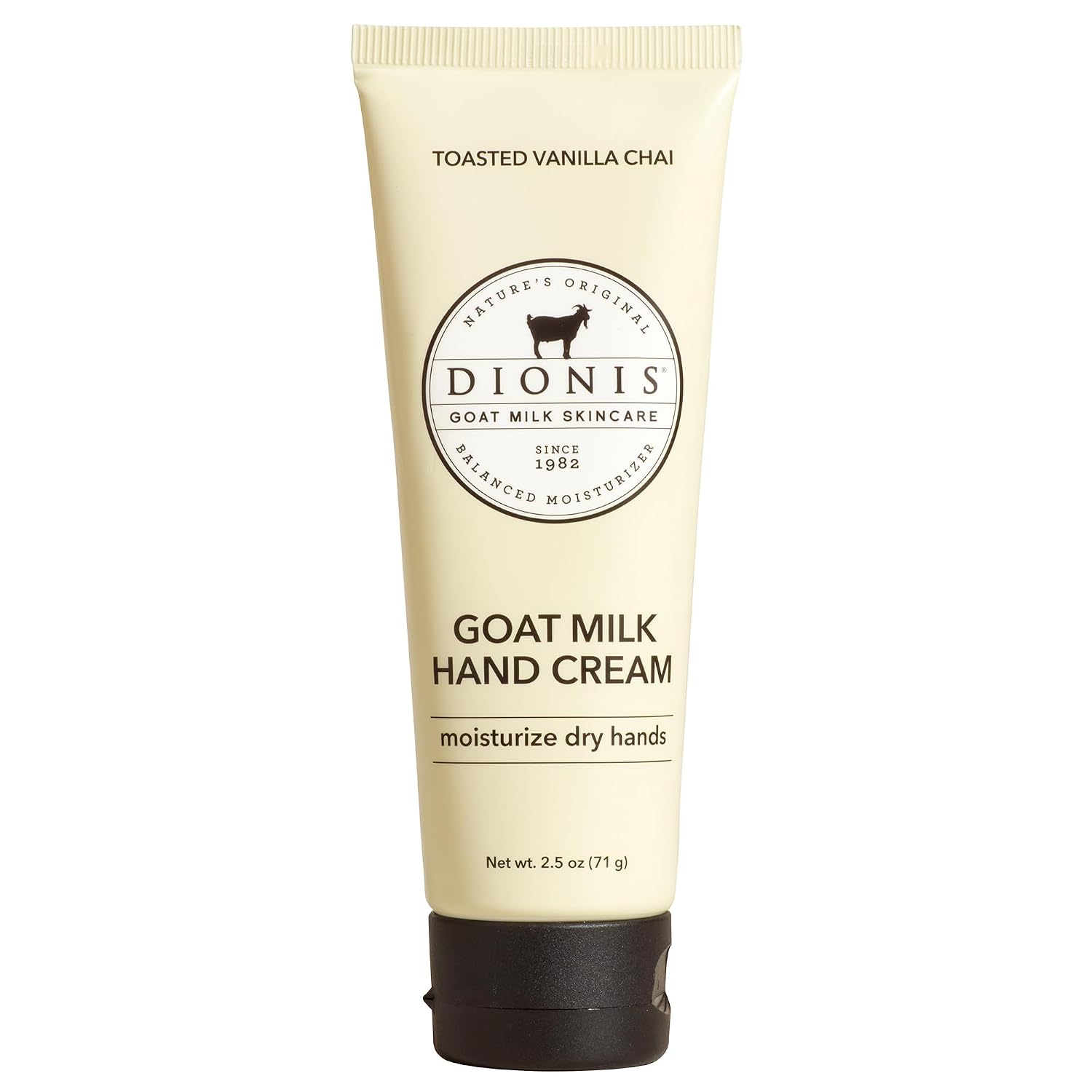 Dionis Goat Milk Hand Cream: Moisturizing Toasted Vanilla Chai 2.5 Dionis Goat Milk Hand Cream – Moisturizing Lotion for Dry Skin, Safe for Sensitive Skin - Toasted Vanilla Chai 2.5 oz