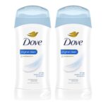 Dove Antiperspirant Stick, All Day Sweat Control, Kind to Skin, Alochol Free, Scent: Original Clean, Size: 2.6 oz (2 Pack)