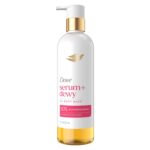 Dove Serum+ Shower Oil Body Wash Dewy, Coconut & Geranium Oil, 15.3 fl oz I Hydrating shower oil body wash with glycerin serum for soft, dewy skin without greasy residue