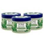 Dr Teal's Pure Epsom Salt Body Scrub, Relax & Relief with Eucalyptus & Spearmint Essential Oils, 16 oz (Pack of 3)