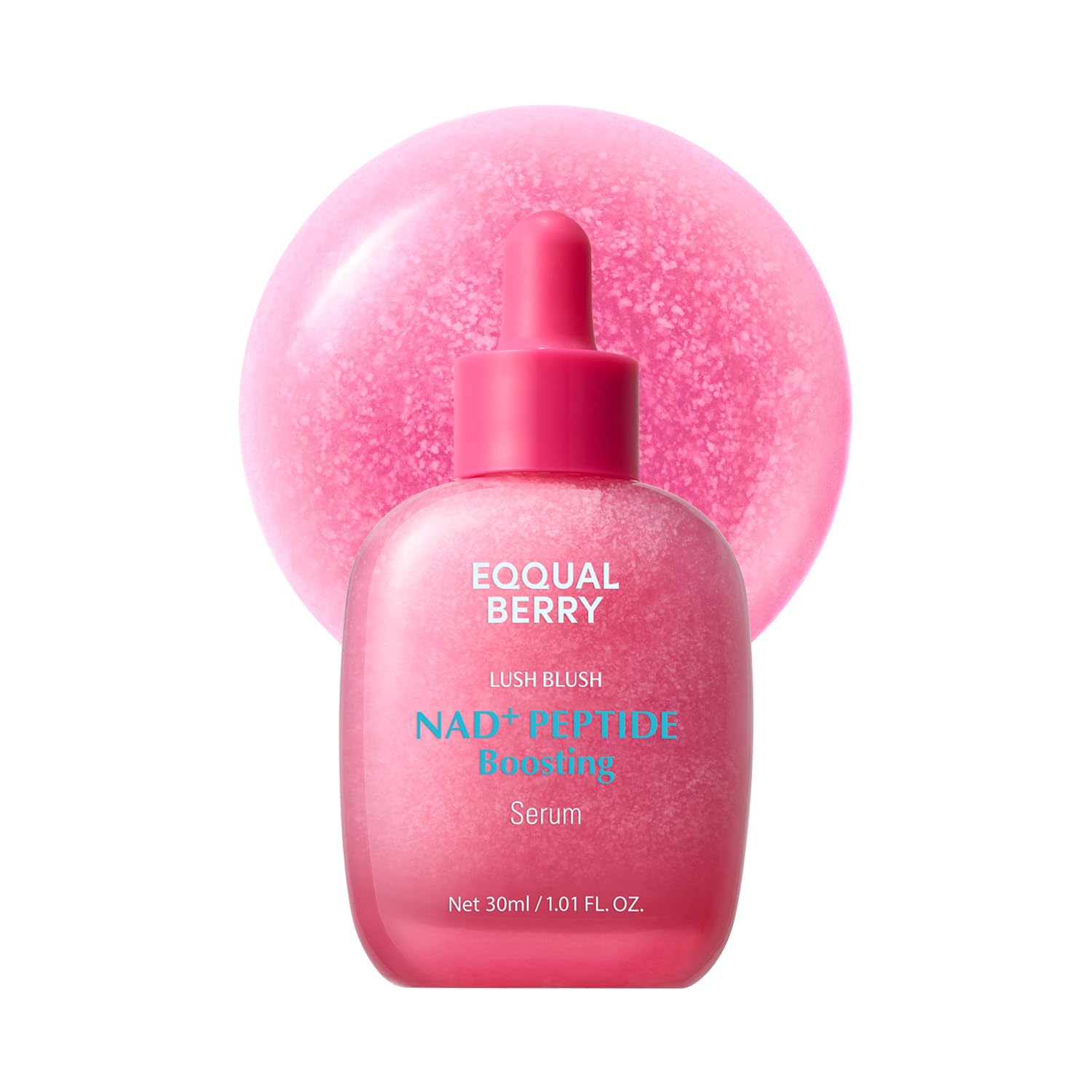 EQQUALBERRY NAD+ Peptide Serum: Anti-Aging, Firming, Vegan Collagen EQQUALBERRY NAD+ Peptide Boosting Serum | 14 Peptide Serum for Face, Neck & Body | Niacinamide 2% & Vegan Collagen for Anti-Aging, Firming & Lifting | Korean Skincare (1.01 oz / 30ml)