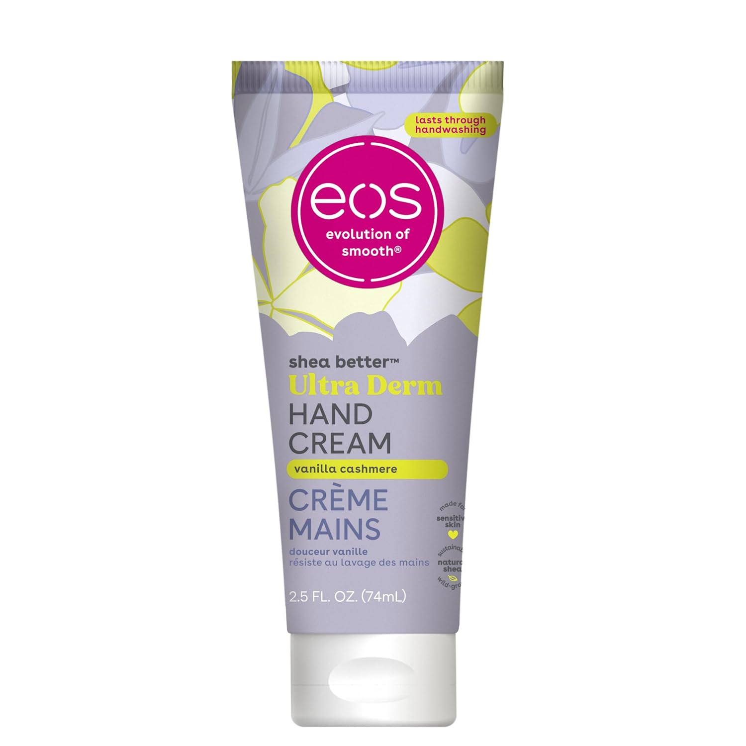 Eos Vanilla Cashmere Hand Cream: Instant Hydration & Protection eos Shea Better Hand Cream - Vanilla Cashmere Hand Lotion | Instant Hydration + Lasting Protection | 2.5 oz