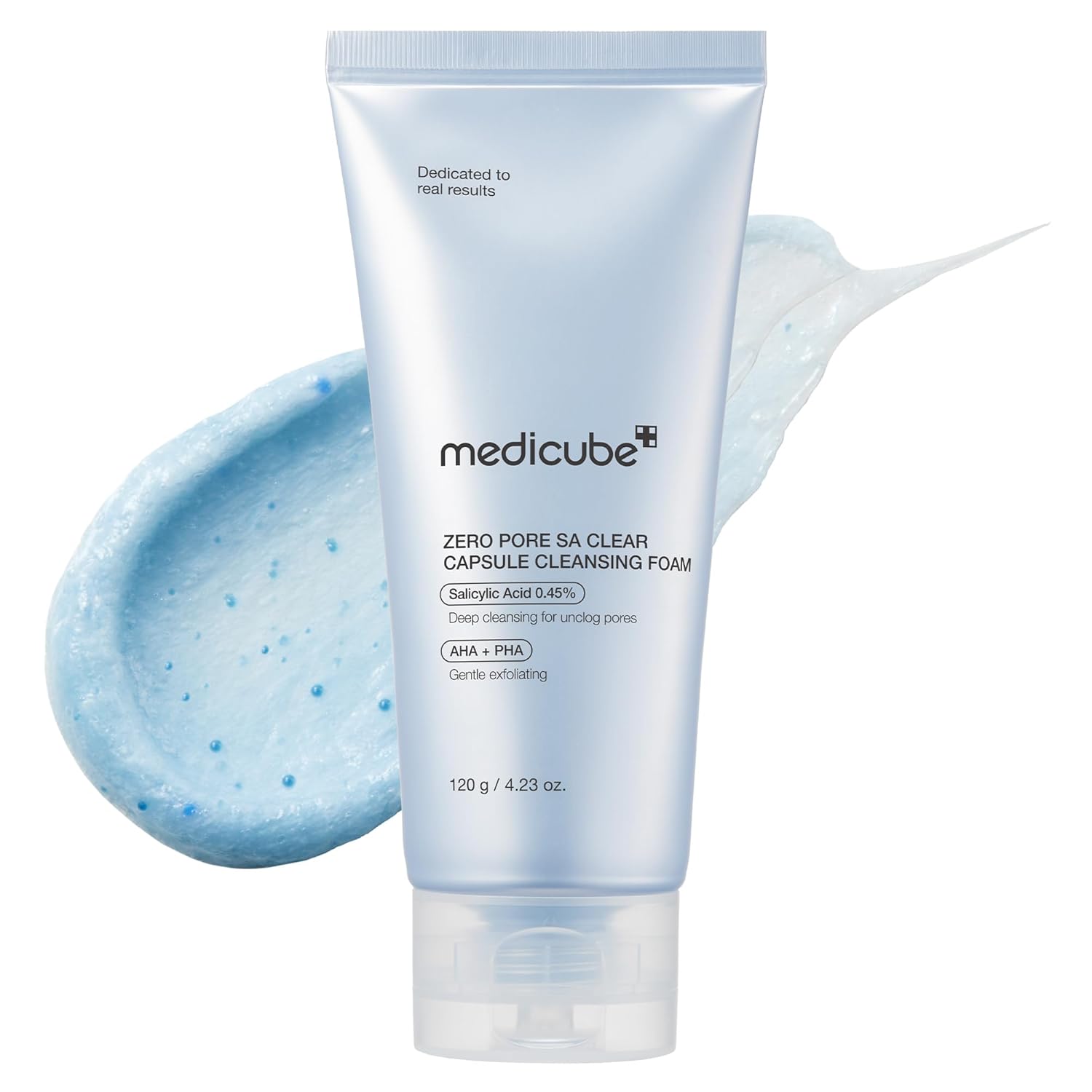 Gentle Daily Cleanser for Pore Care and Skin Texture medicube Facial Cleanser Zero Pore Capsule Cleansing Foam | Daily Gentle Cleanser for Skin Texture, Blackhead & Pore Care | AHA, BHA & PHA for Deep Cleansing | Korean Skincare, 4.23 oz